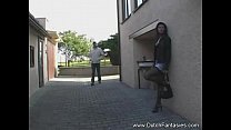 Dutch girl in oil analyzes herself with a long dildo on webcam