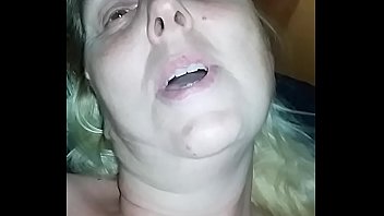 Old Dutch woman pounding her unshaven vagina with a thick dildo