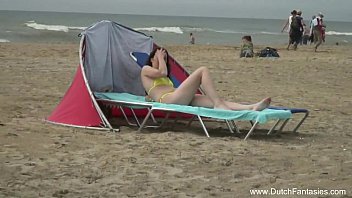 Pretended to be a masseur wanting to fuck a teen Dutch girl on the beach