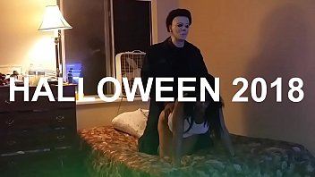 Georgian Halloween sex in the crotch position